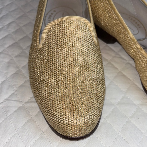 Stubbs & Wootton Private Stock Limited Edition Metallic Gold Loafer Size 7 - Picture 10 of 13